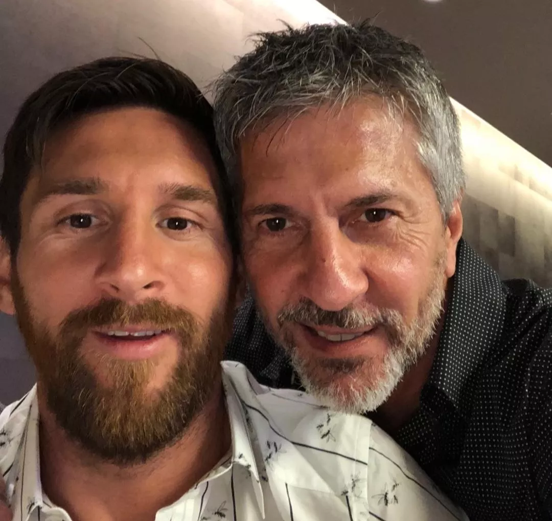Lionel Messi and Jorge Messi