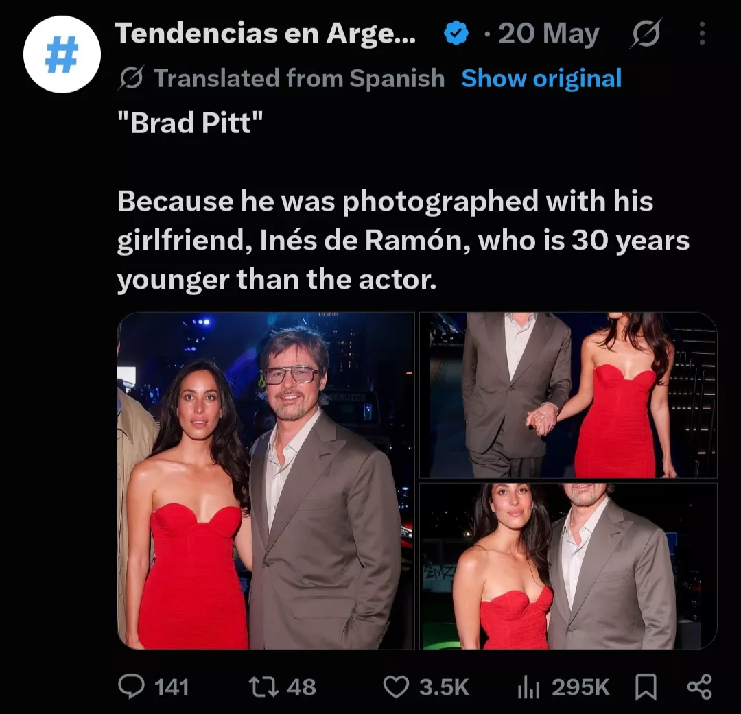 Brad Pitt and Ines De Ramon