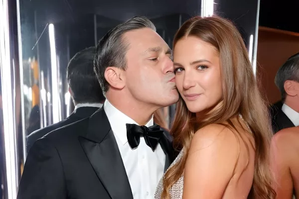 Jon Hamm and Anna Osceola