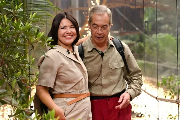 Nigel Farage and Laure Ferrari