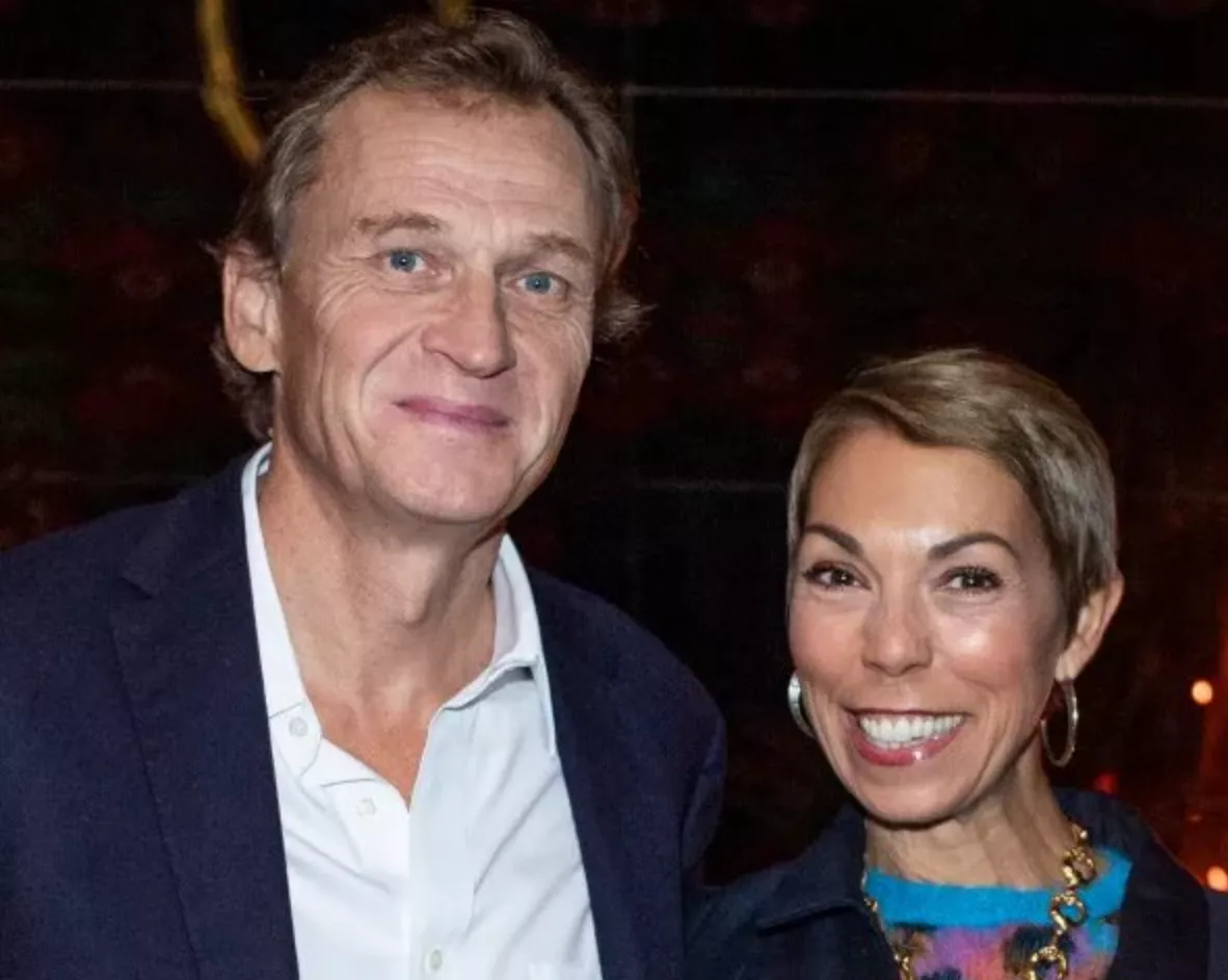 Mathilde Favier and husband
