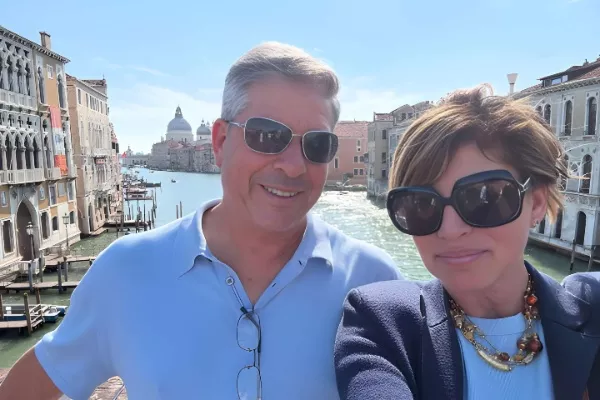 Maria Bartiromo and Jonathan Steinberg