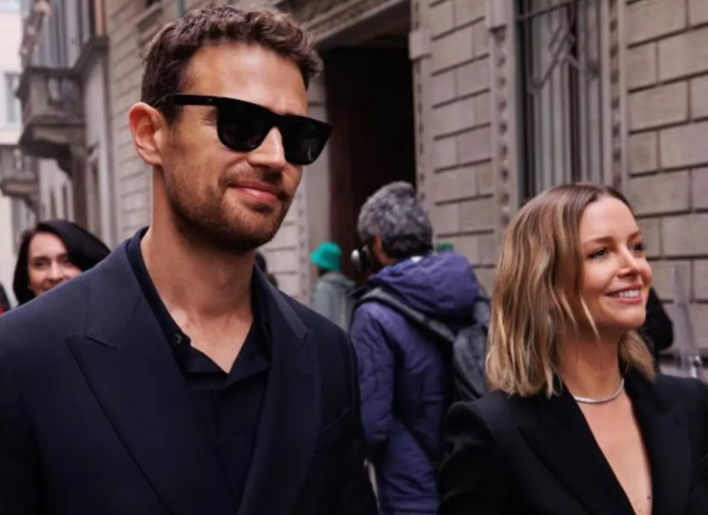Theo James and wife Ruth Kearney