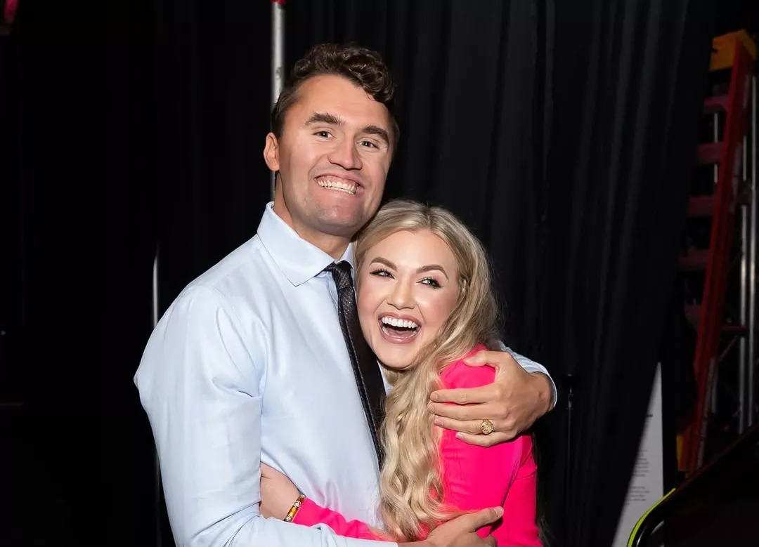 Charlie Kirk and Erika Kirk 