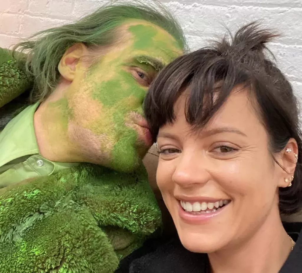 David Harbor and Lily Allen