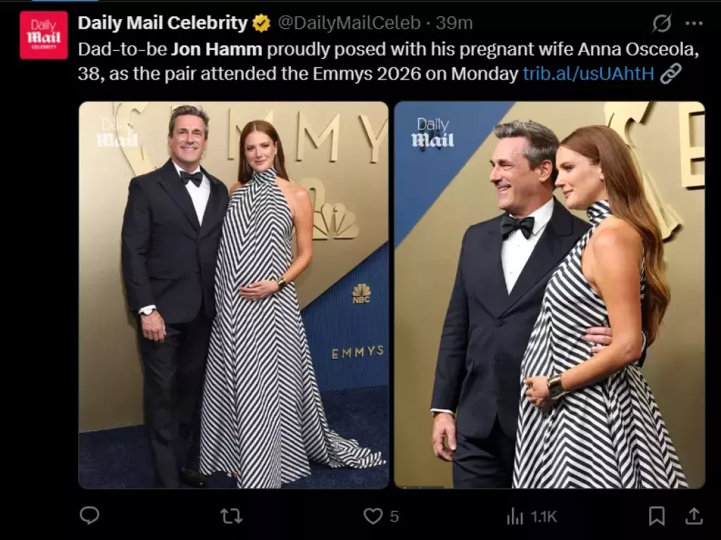 Jon Hamm and Anna Osceola