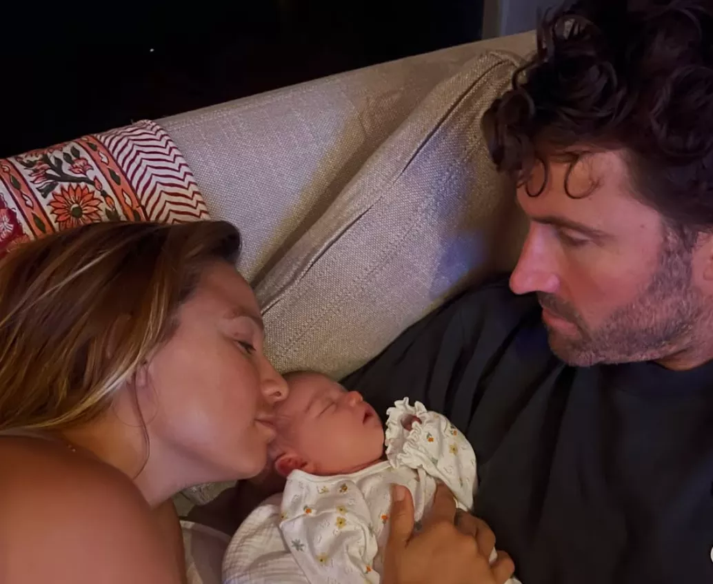 Brody Jenner with wife and kid