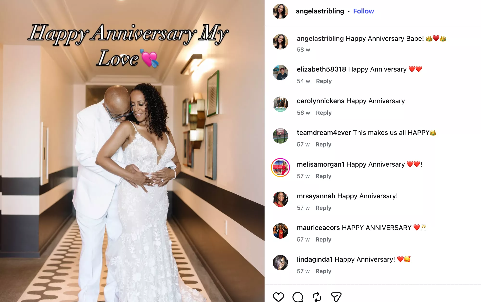 Angela Stribling and husband