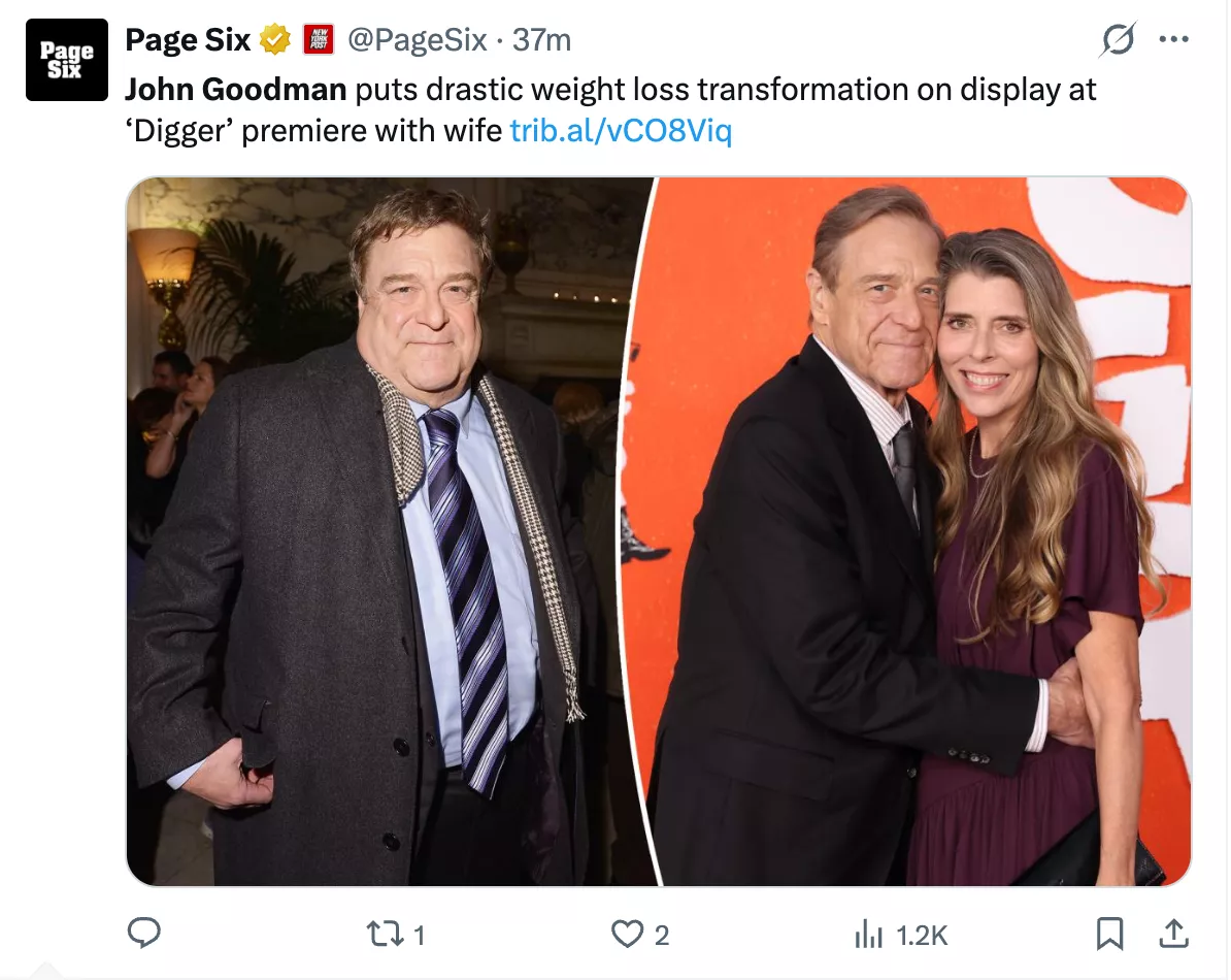 John Goodman and his wife