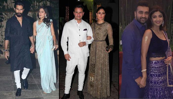 9 Hottest Bollywood Couples Who Rocked Their Ethnic Look And Celebrated Diwali In Style