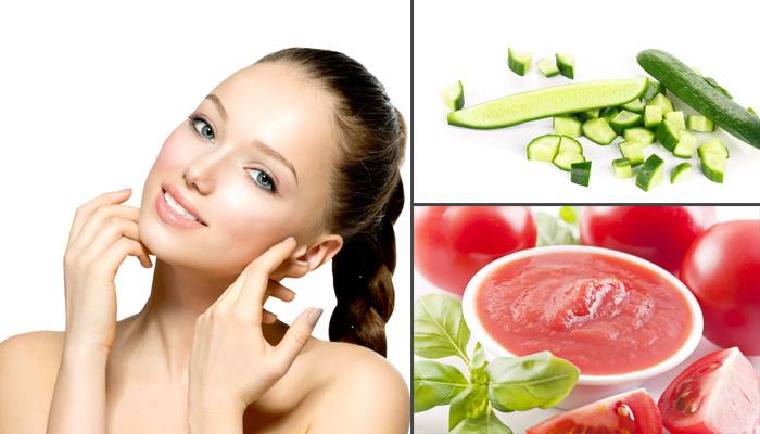 7 Wonderful DIY Homemade Cucumber And Tomato Face Masks For Radiant Skin