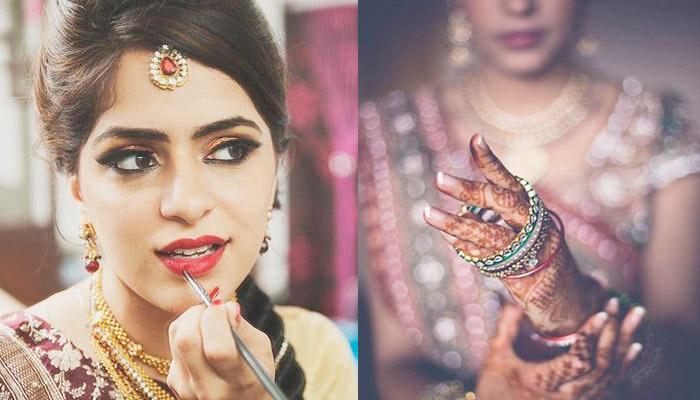 15 Beautiful Shots Of Indian Brides Getting Ready For Their Wedding