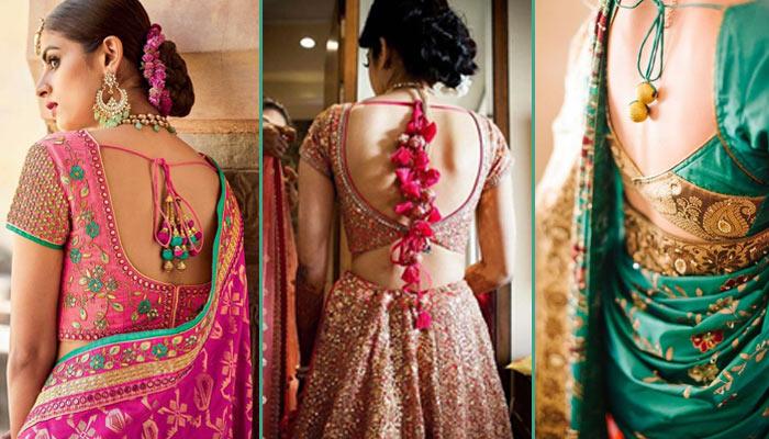 Glamorous Backless Blouse Designs To Flaunt That Sexy Back