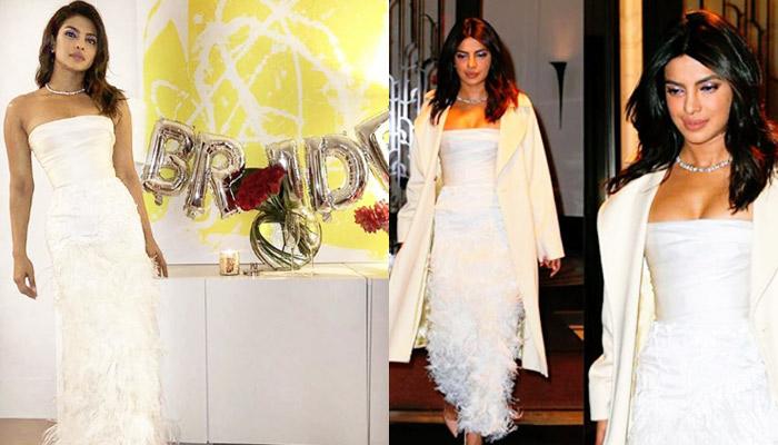 Priyanka Chopra embodies elegance in a white feather dress with emerald  jewellery as she attends the Bulgari hotel's Rome opening : Bollywood News  - Bollywood Hungama