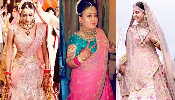 12 Celeb Brides Who Wore Pink Lehenga And Gave The Message That
