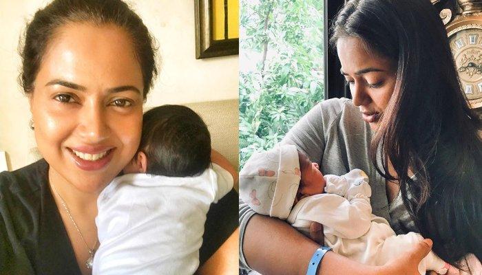Sameera Reddy Shares A Glimpse Of Her Baby Girl As She Turns 2 Weeks Old  And She Is Adorable