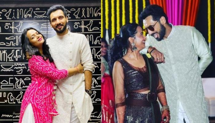 Punit J Pathak Shares Pictures With His Wife Nidhi Moony Singh From Their Mehendi Turned Sangeet 
