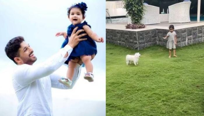 Allu Arjun's Daughter, Arha's Adorable Video With Their Little Puppy,  Kazoku Will Melt You Heart