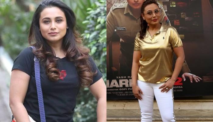 Rani Mukerji Steps Out For The Promotions Of 'Bunty Aur Babli 2' In Dolce  Gabbana Pants Worth Rs 86k