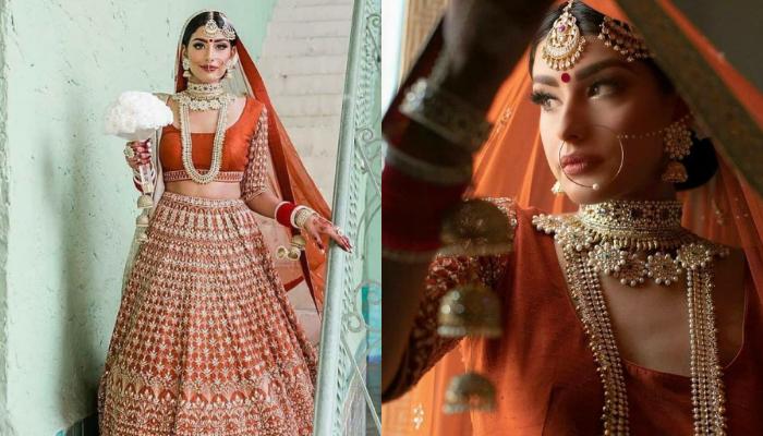 Buy Deserving Pink And Orange Lehenga Choli | Bridal Lehenga Choli