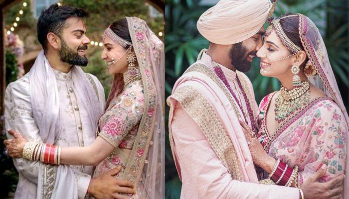 De Anushka Sharma à Jaspreet Bumrah, des photos de mariage de célébrités qui se ressemblent