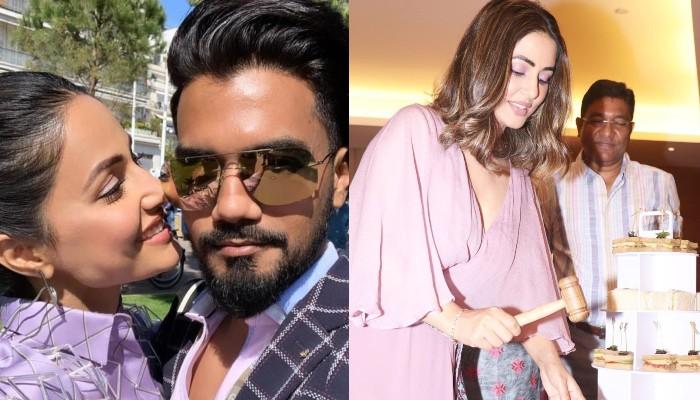 Hina Khan Shares An Adorable 'Mirrorfie' With Beau, Rocky Jaiswal While ...