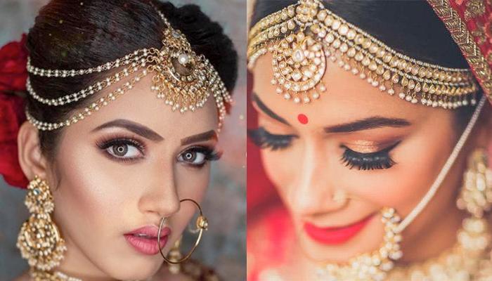Breathtaking Matha Patti Designs Spotted On Real Brides Which Are Perfect  For Wedding Season