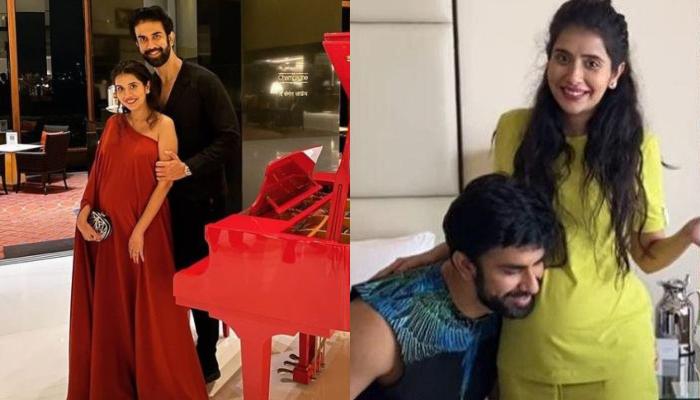 Charu Asopa's Cute Baby Shower Pictures With Husband, Rajeev Sen