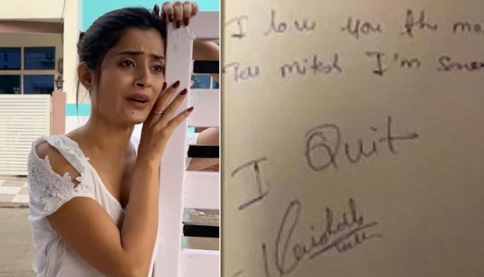 Vaishali Takkar's Heart-Wrenching Suicide Note: The Actress Writes, 'Love You Papa Mama, I Quit'