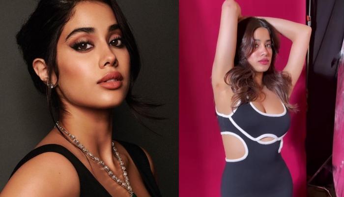 Janhvi Kapoor Dazzles In A Black Cutout Dress Worth Rs. 7K, Fans Spot Love Bite Near Her Armpit