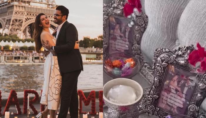Sneak Peak Into Hansika Motwani And Sohail's Dreamy Wedding Invite With Silver Details And Goodies