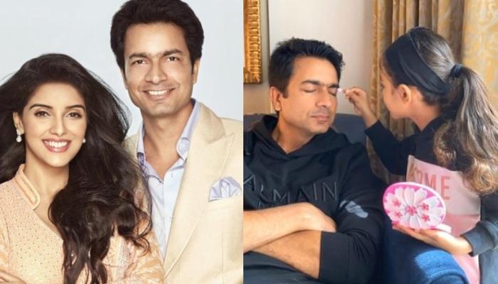 Asin Posts Glimpses Of Her 4-Year-Old Daughter, Arin Putting Makeup On ‘Reluctant’ Dad Rahul Sharma