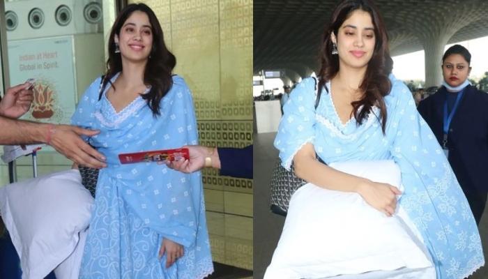 Janhvi Kapoor gets a piggyback ride from her gym trainer : Bollywood News -  Bollywood Hungama
