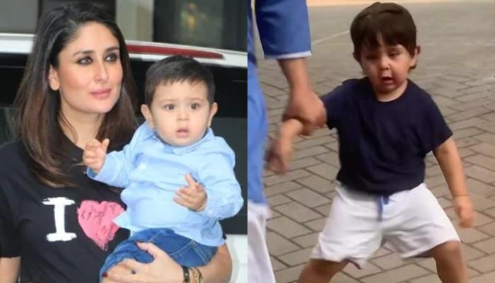 Kareena Kapoor’s Son, Jehangir Spotted Playing Football, Reacts When His Nanny Takes Him Back Home