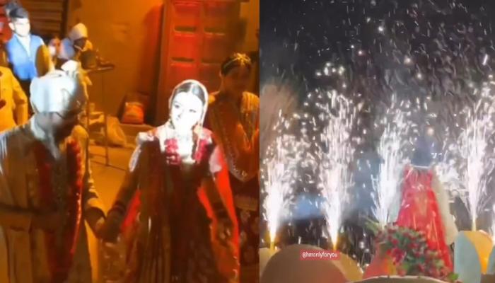 Hansika Motwani Gets Hitched With Sohael, The Lovely Couple’s ‘Varmala’ Takes Place Amidst Fireworks