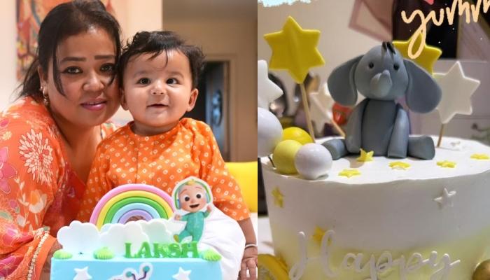Bharti Singh-Haarsh Give A Glimpse Of Son, Laksh’s 8-Month B’day Cake Featuring A Tiny Elephant