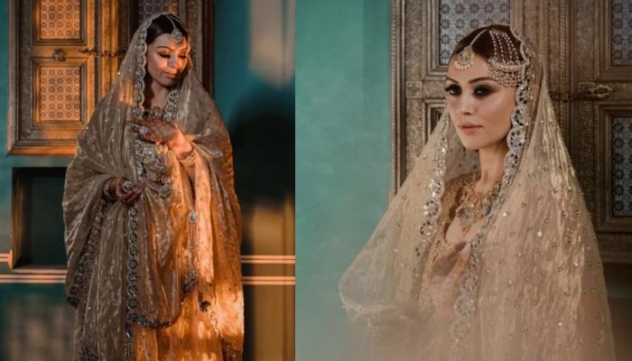 Hansika Motwani’s Iconic ‘Sharara’ Set For Her Sufi Night Worth Rs. 3 Lakhs Featured Mirror Works