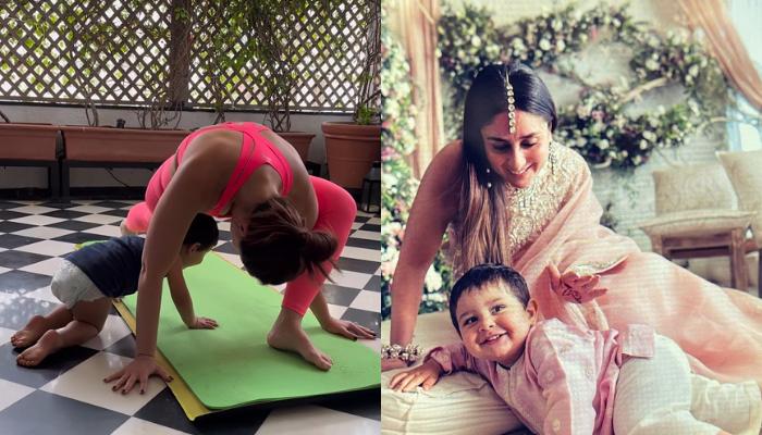 Kareena Kapoor Khan Gets The Cutest Yoga Partner And Its None Other Than Her Jeh Baba 