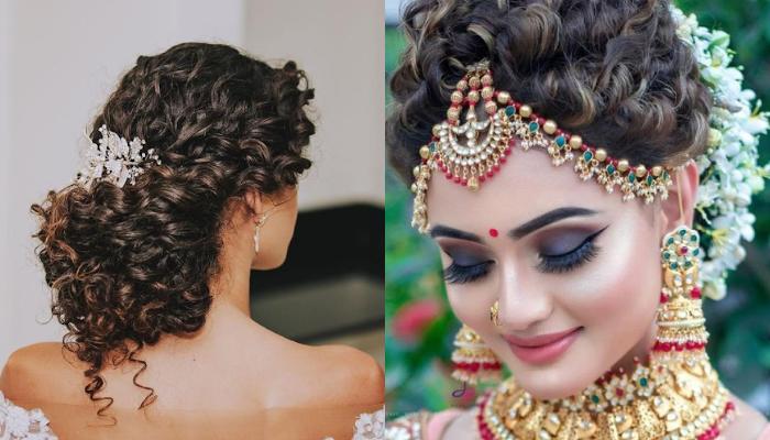 Simple hairstyle for lehenga with puff and loose tresses | Hairstyle for  lehenga, Hair style on saree, Long hair styles