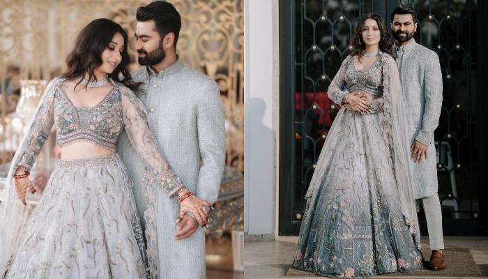 Vrushika Mehta Gets Engaged To Her Love, Saurabh Ghedia, Dons A Beautiful Castle Embroidered Lehenga