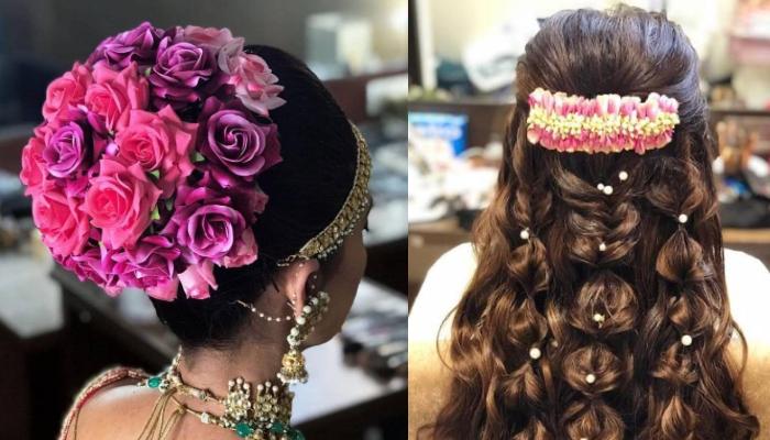 22 Bridal Hairstyles That Go Perfectly With Your Designer Lehengas, Bubble Braids To Doughnut Buns