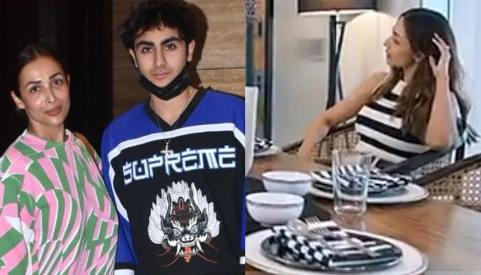 Malaika Arora Gets Hilariously Trolled By Son, Arhaan Who Asks ‘Why Are You Wearing A Table Napkin?’