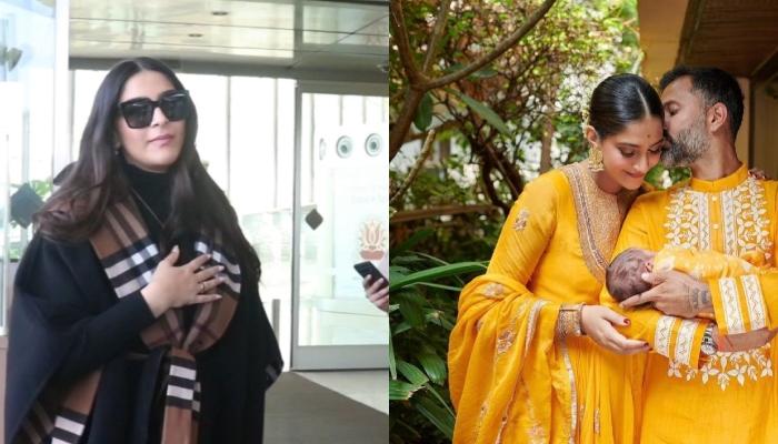 Sonam Kapoor Gets Papped At The Airport, Requests Shutterbugs Not To Click Her Son, Vayu’s Picture