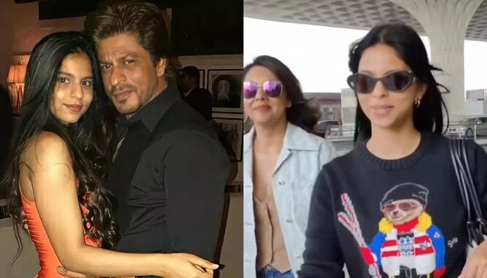 Suhana Khan Spotted At The Airport With Mom, Gauri Khan, Fans Compare Her With Dad, Shah Rukh Khan