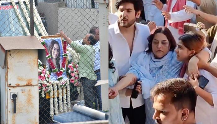 Tunisha Sharma’s Mother Breaks Down At Her Daughter’s Funeral, Family Helps Her And Give Supports