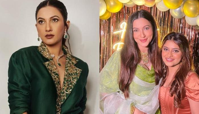 Gauahar Khan Tries To Hide Her Baby Bump With ‘Dupatta’ During ‘Nanad’, Anam’s B’Day Celebrations