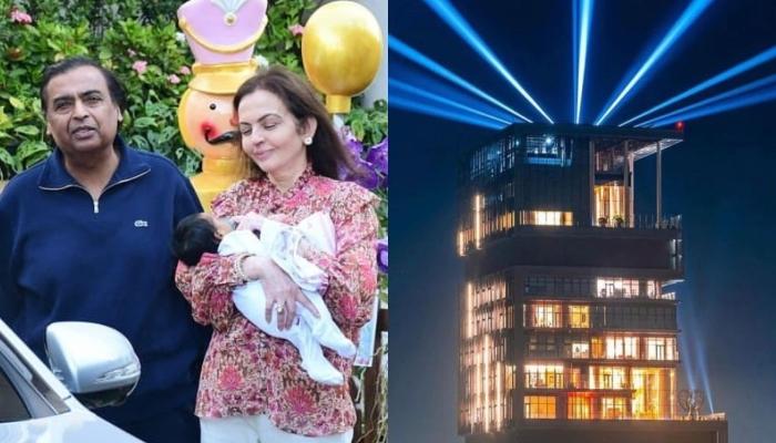 Mukesh Ambani’s House, Antilia Lights Up Ahead Of Isha Ambani’s Twins’ First New Year Celebration