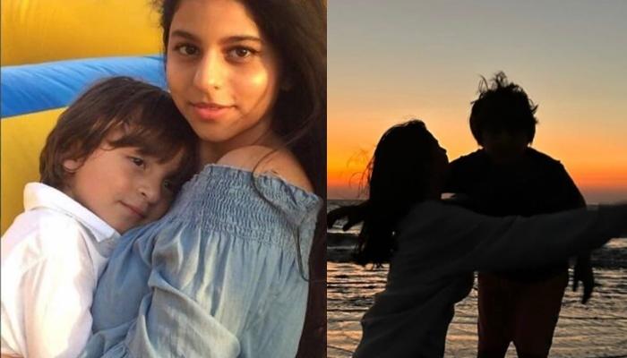 Suhana Khan Gets A Cutesy Hug From Baby Brother, AbRam Khan, Shares Glimpses Of Silhouette Moments