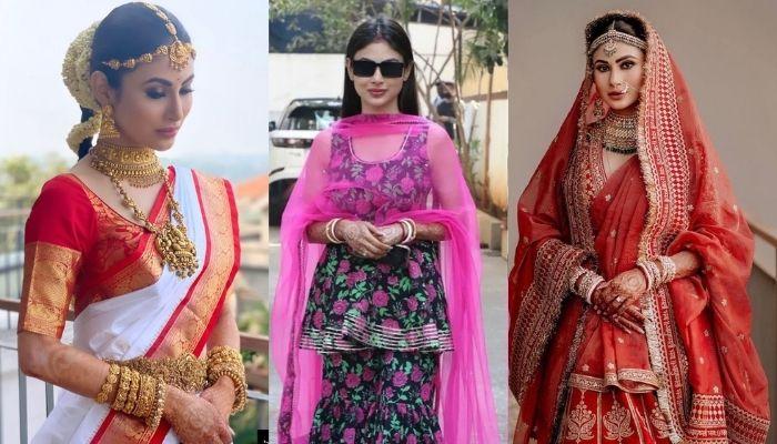 Mouni Roy Wears Bengali 'Shankha Pola' And Malayali Gold 'Kadha' For Her  Casual Outing Post-Wedding