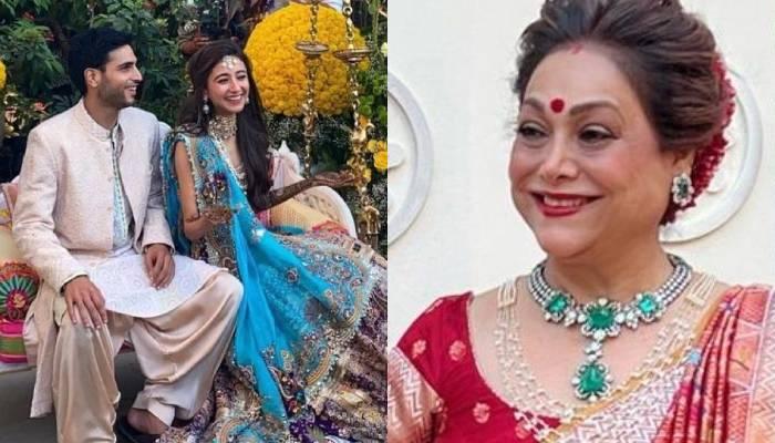 'To be mother-in-law' Tina Ambani looked beautiful in a red sari at the Haldi ceremony of son Anmol